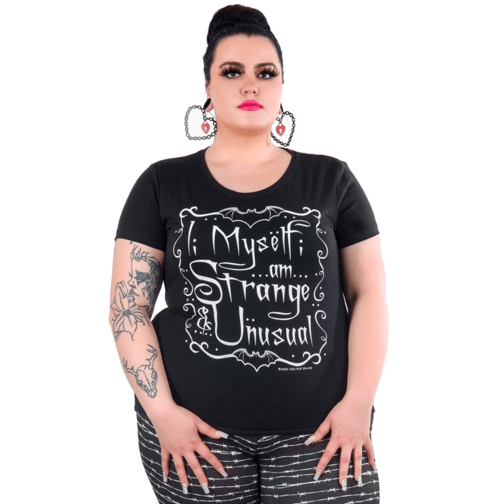 Too Fast I Myself Am Strange And Unusual Graphic Women's T-shirt Beetlejuice